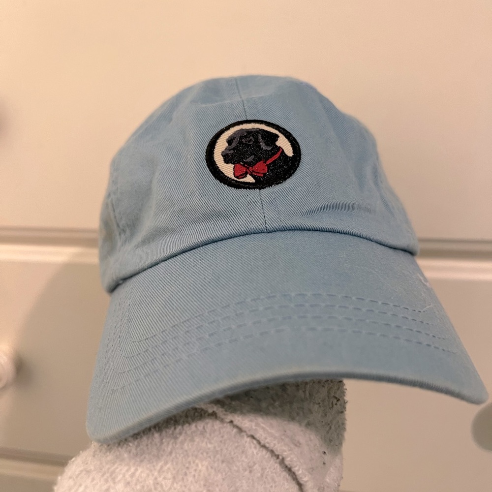 Southern Proper Black Lab Retriever Frat Hat Cap Preppy